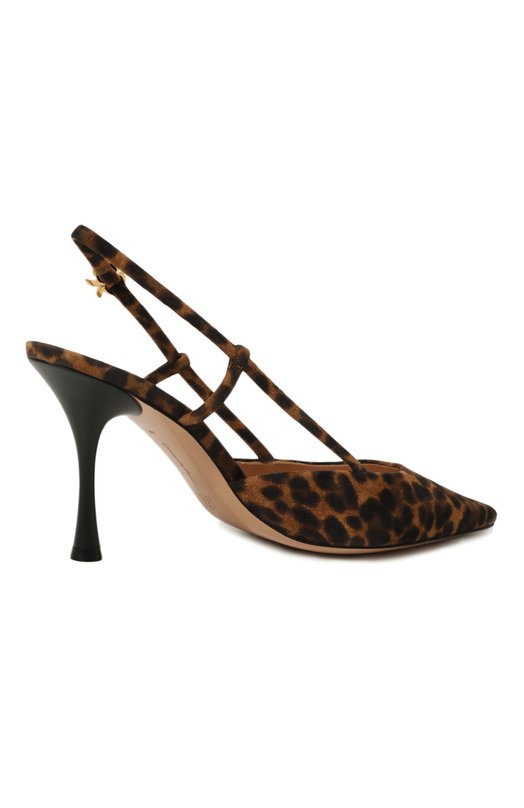 Замшевые туфли Ascent Gianvito Rossi G95335.85LAC.CMDALLP Леопардовый  G95335.85LAC.CMDALLP Фото 5