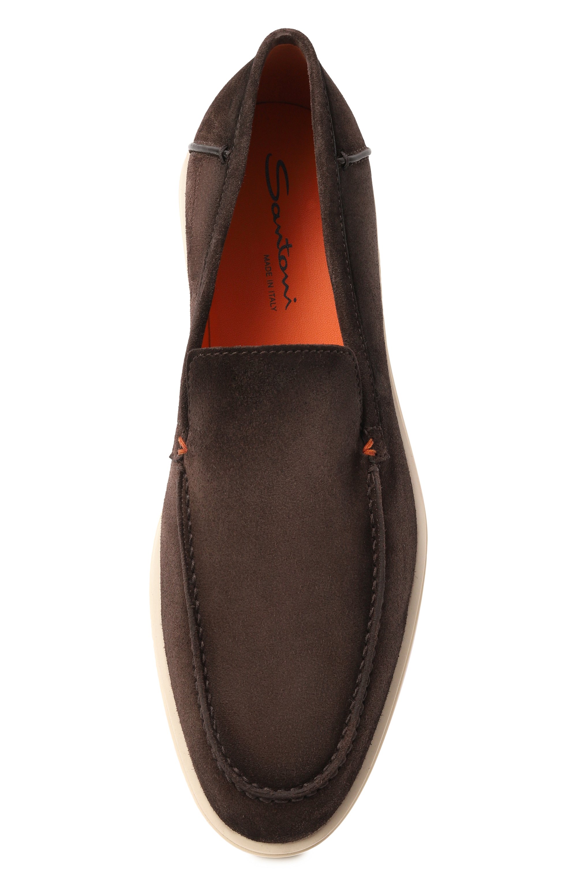 Замшевые лоферы detroit SANTONI, арт. MGDG17824TICBGEX, фото 6