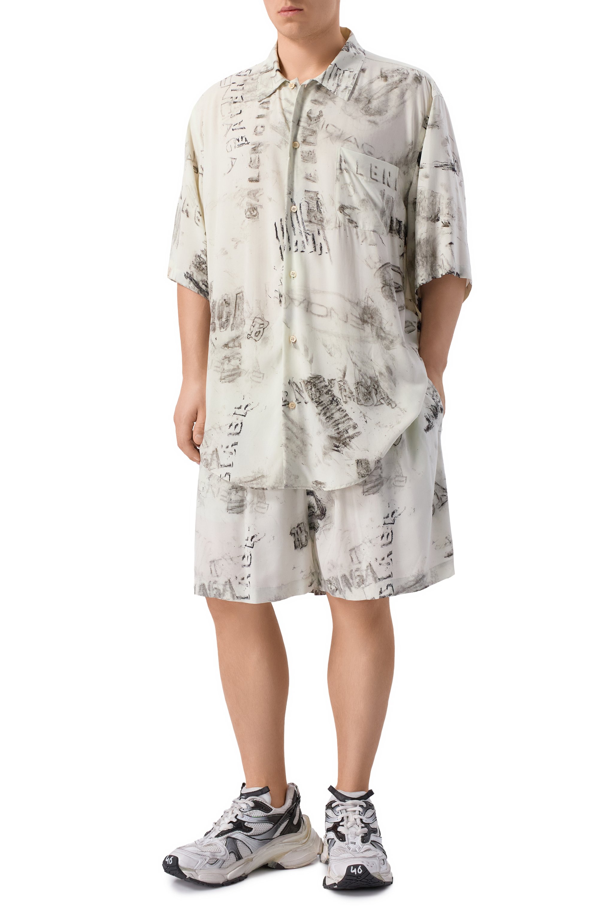 Рубашка из вискозы BALENCIAGA, арт. 852334/TTL78, фото 2