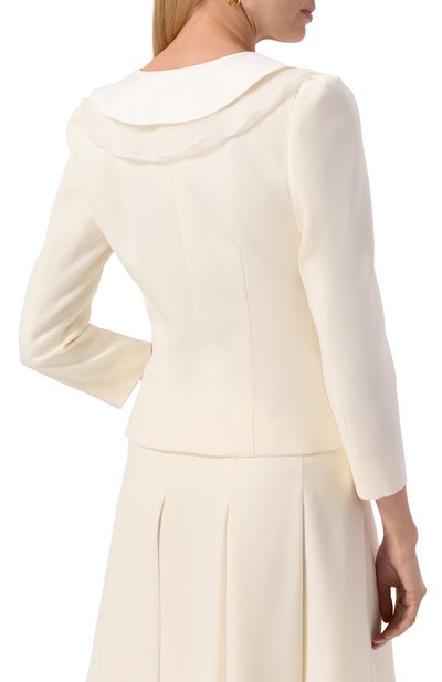 Шерстяной жакет ALESSANDRA RICH белого цвета по цене 263500 руб., арт. FABX3983-F4085, фото 4 Шерстяной жакет ALESSANDRA RICH, арт. FABX3983-F4085, фото 4