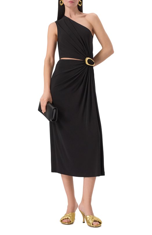 Платье из вискозы Bottega Veneta 812325/V4YX0 Чёрный  812325/V4YX0 Фото 2
