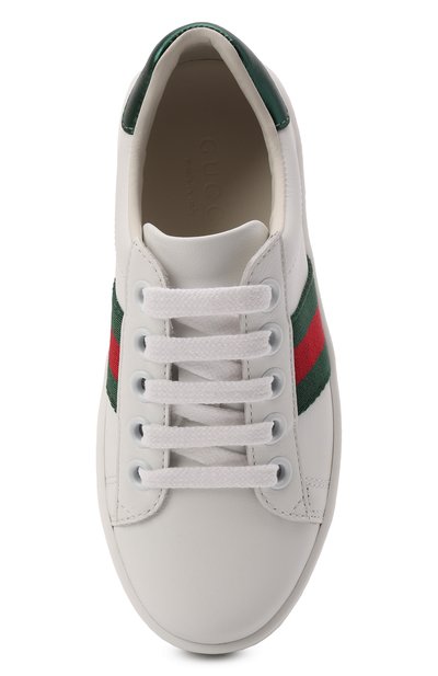 Кожаные кеды GUCCI, арт. 433148/CPWE0, фото 4
