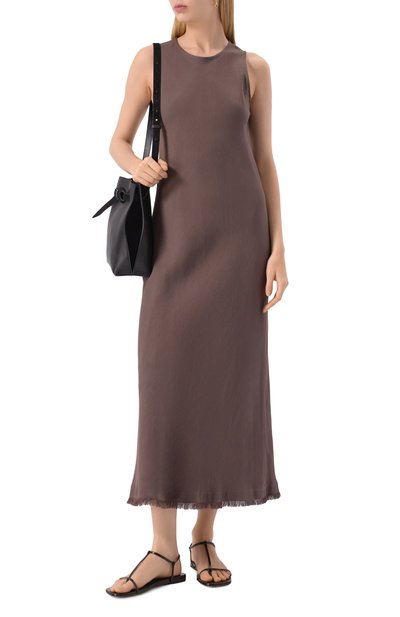 Платье из вискозы и льна ANTONELLI FIRENZE, арт. L6601N/935, фото 2