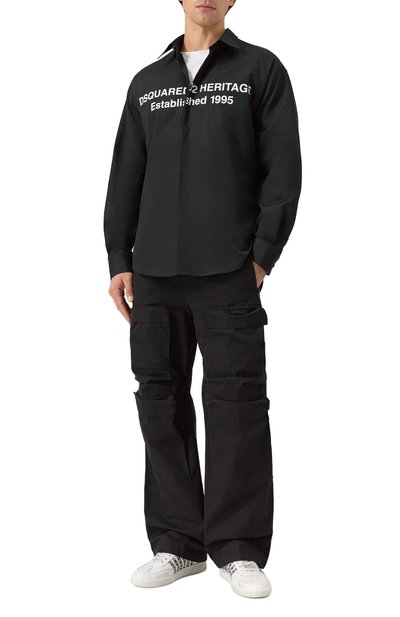 Хлопковая рубашка DSQUARED2, арт. S74DM0949/S36275, фото 2