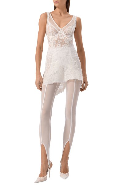 Платье из вискозы и шелка DANIIL ANTSIFEROV белого цвета по цене 80000 руб., арт. DA_3193W, фото 2 Платье из вискозы и шелка DANIIL ANTSIFEROV, арт. DA_3193W, фото 2