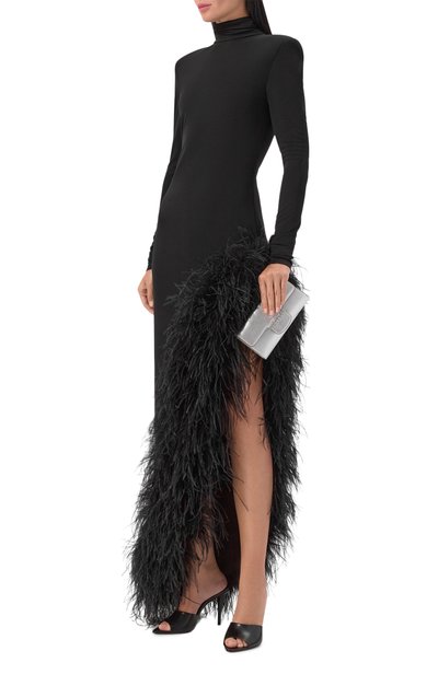 Кожаный клатч bing JIMMY CHOO серебряного цвета по цене 127500 руб., арт. BINGWALCHAINAZJ, фото 3 Кожаный клатч bing JIMMY CHOO, арт. BINGWALCHAINAZJ, фото 3