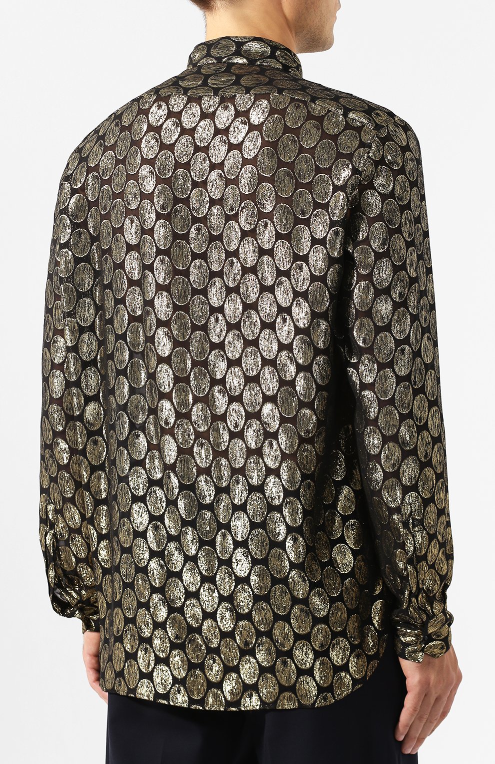Рубашка из смеси вискозы и шелка SAINT LAURENT, арт. 564172/Y270V, фото 4