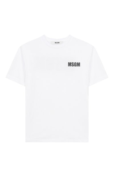 Хлопковая футболка MSGM KIDS, арт. S5MSJUTH066