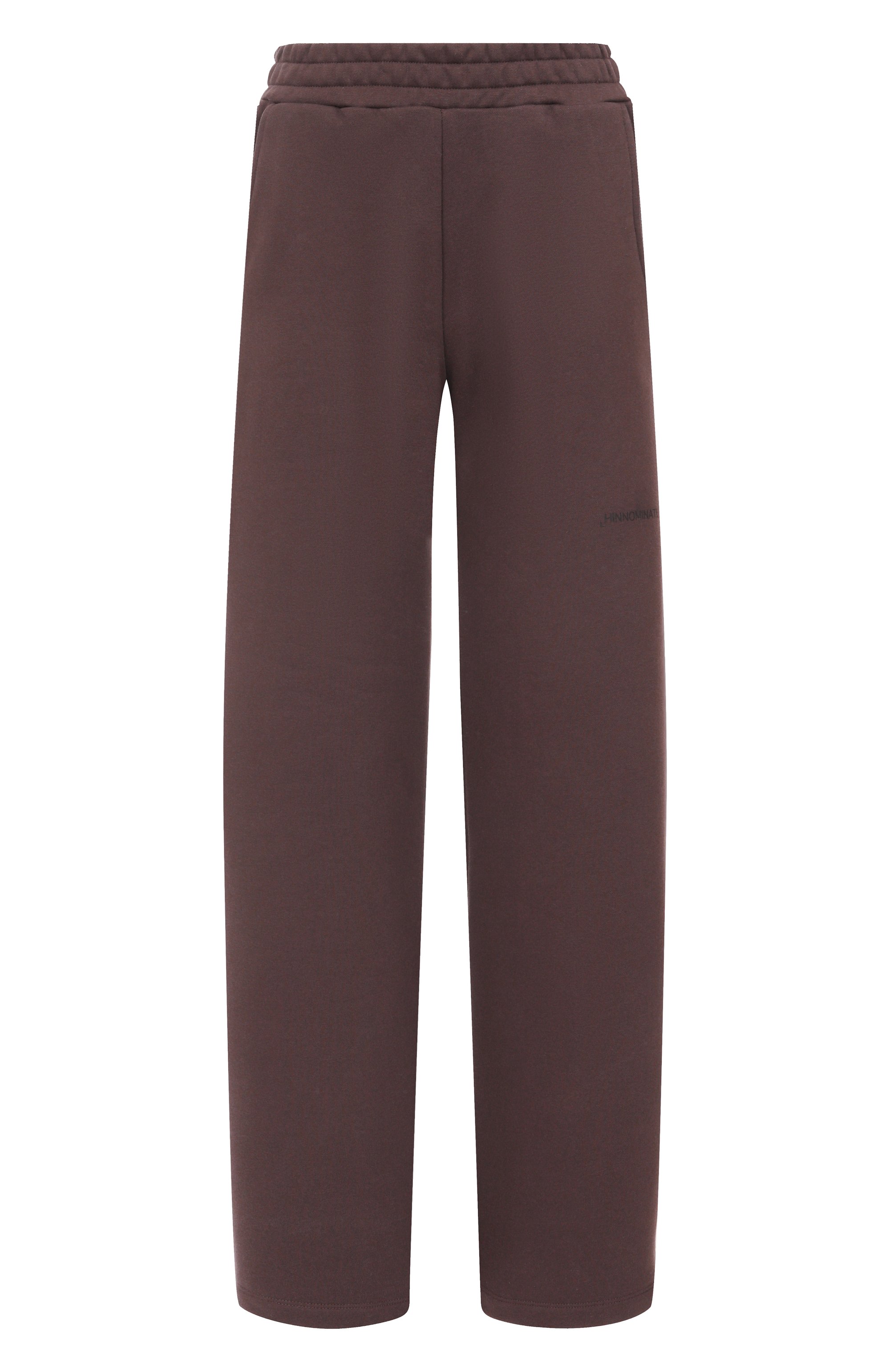 Хлопковые брюки HINNOMINATE коричневого цвета по цене 13200 руб., арт. HMABW01950, фото 1 Хлопковые брюки HINNOMINATE, арт. HMABW01950, фото 1