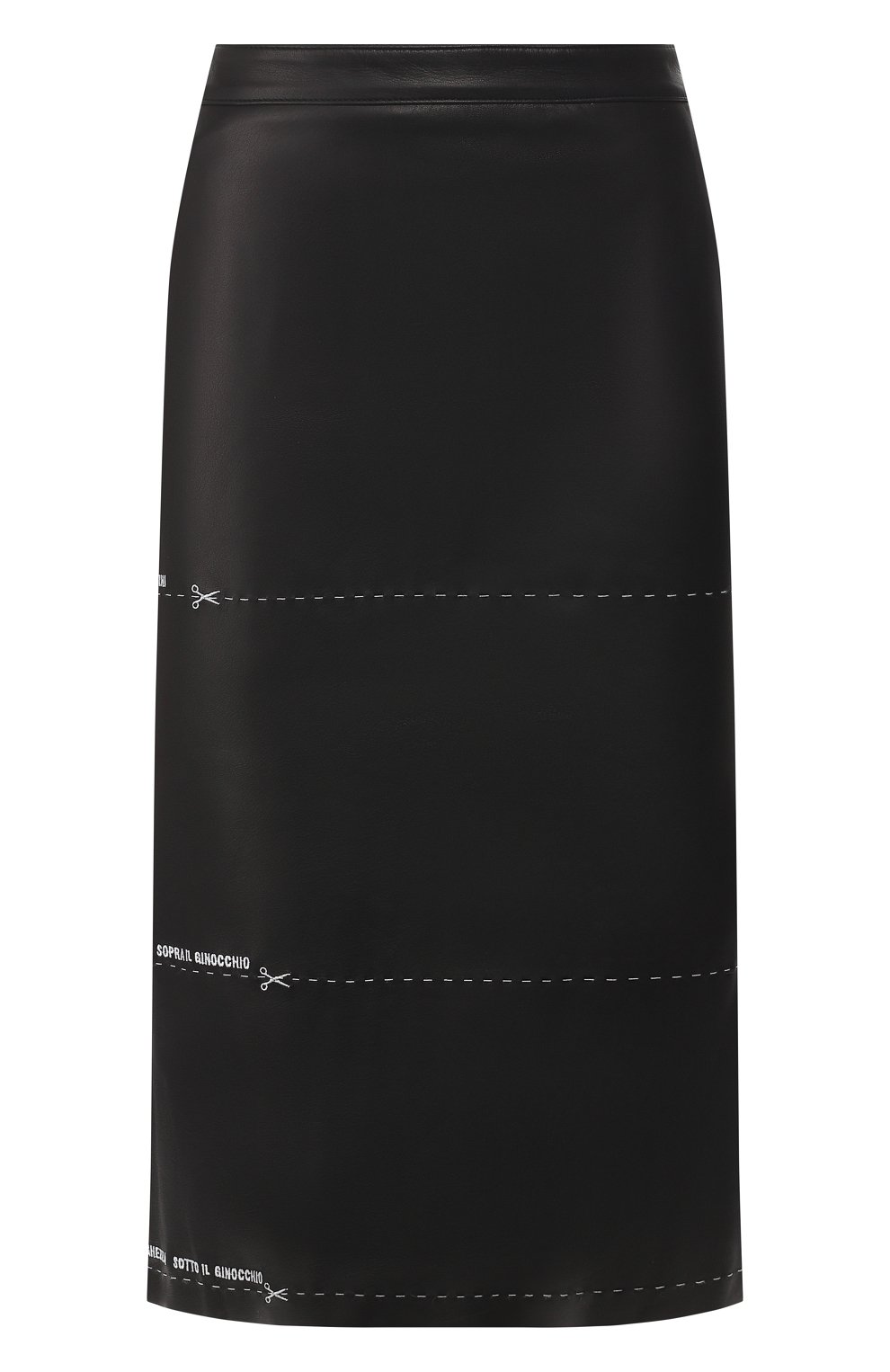 Кожаная юбка VETEMENTS черного цвета по цене 176000 руб., арт. WSS194064, фото 1 Кожаная юбка VETEMENTS, арт. WSS194064, фото 1