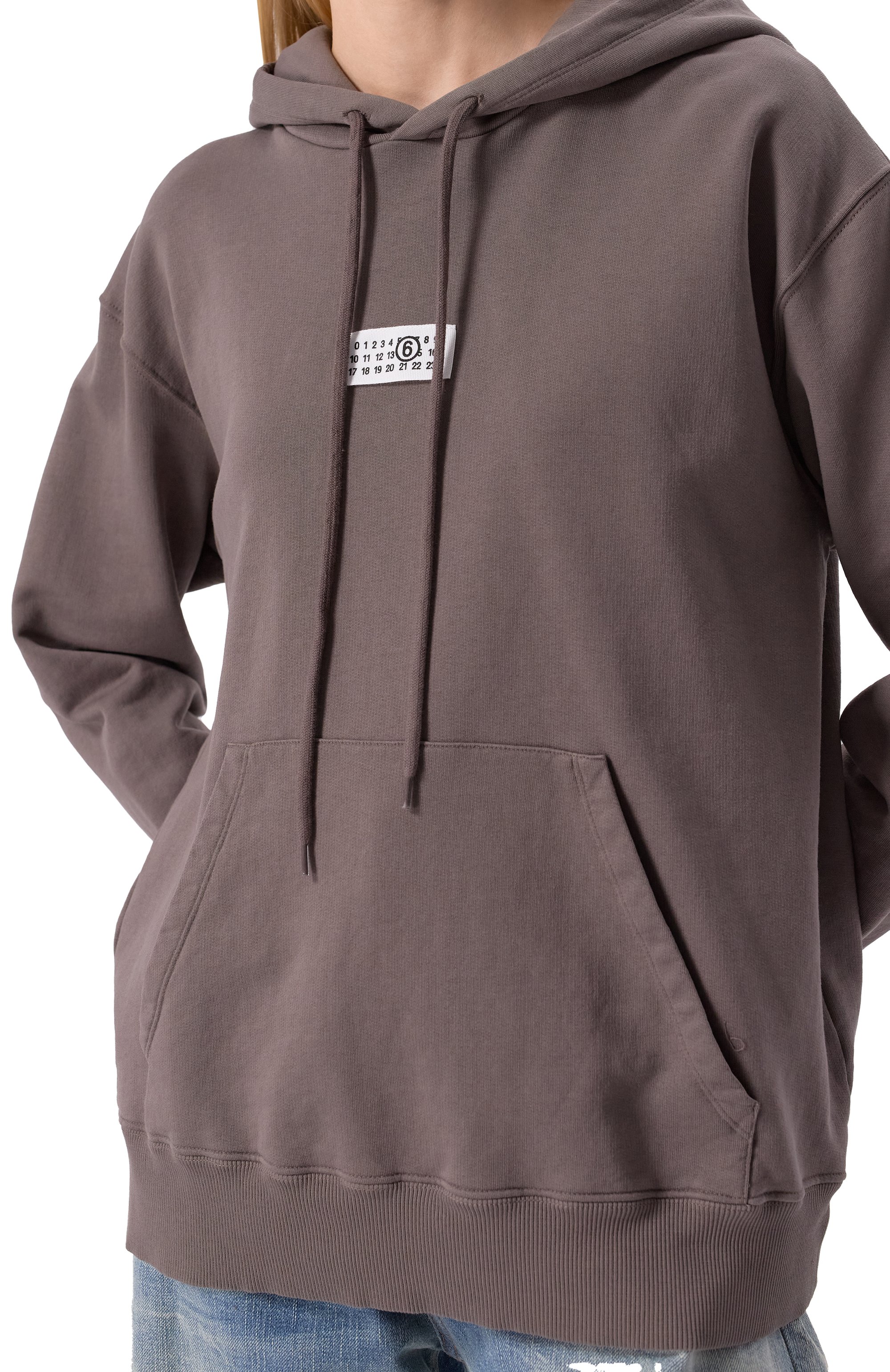 Хлопковое худи MM6, арт. SH0GU0018/M25012, фото 5