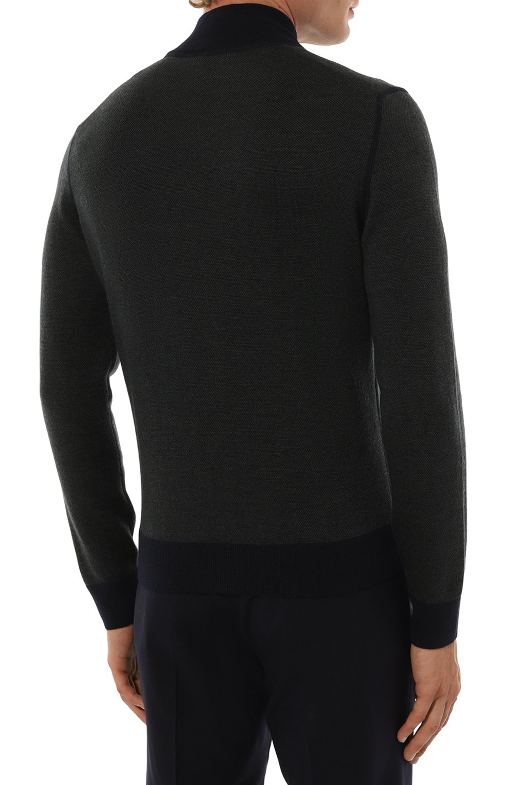 Шерстяной кардиган GRAN SASSO темно-зеленого цвета по цене 36200 руб., арт. 57114/14241, фото 4 Шерстяной кардиган GRAN SASSO, арт. 57114/14241, фото 4