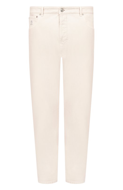 Джинсы Leisure fit Brunello Cucinelli M237UX1290 Кремовый M237UX1290