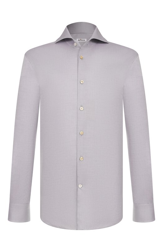 Хлопковая сорочка Kiton UCCH0948806 Серый UCCH0948806