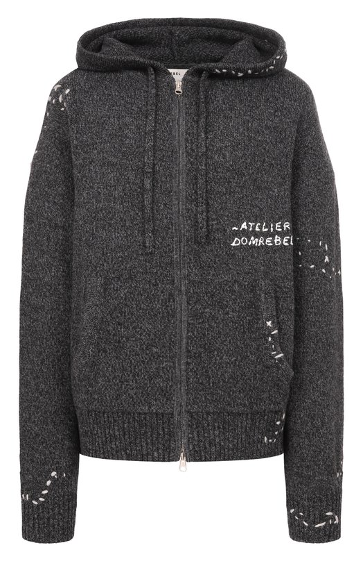 Кардиган DOMREBEL RENEGADE/KNIT ZIP H00DIE Серый RENEGADE/KNIT ZIP H00DIE