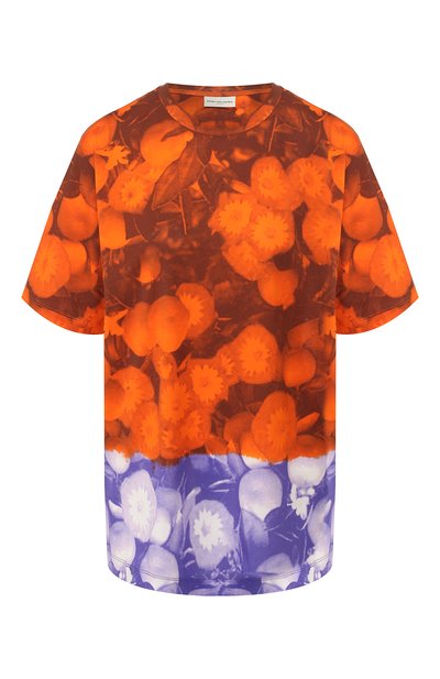 Женская хлопковая футболка DRIES VAN NOTEN, арт. 191-11188-7622