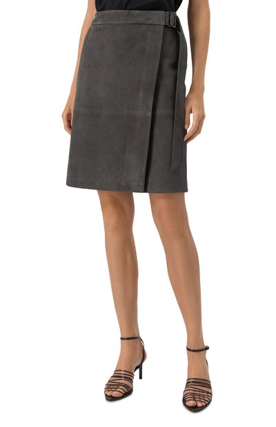 Замшевая юбка 12 STOREEZ, арт. 127742, фото 3