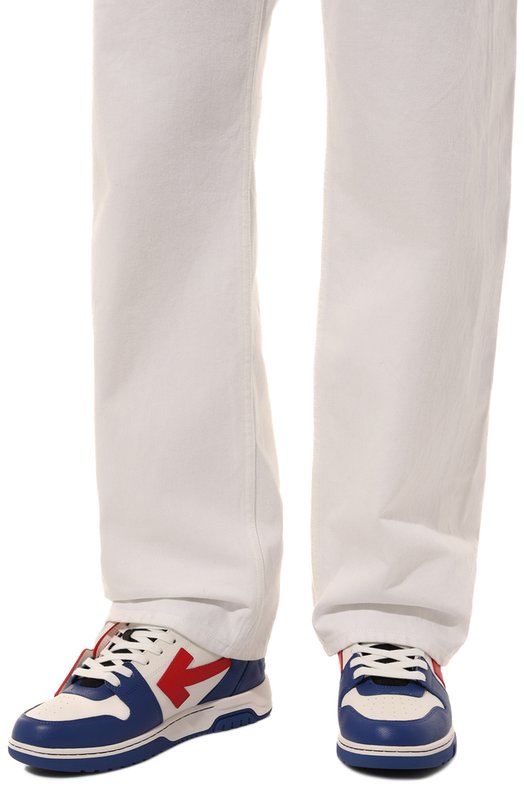 Комбинированные кеды Out of Office Off-White 0MIA189F24LEA00D4525 Синий  0MIA189F24LEA00D4525 Фото 3