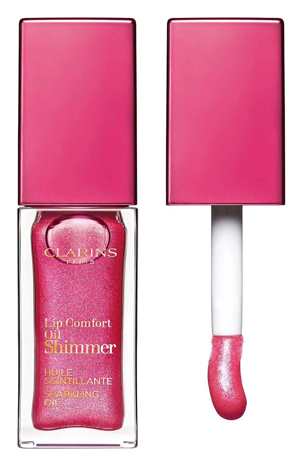 Мерцающее масло для губ lip comfort oil shimmer, 04 pink lady (7ml) CLARINS, арт. 80074333, фото 1