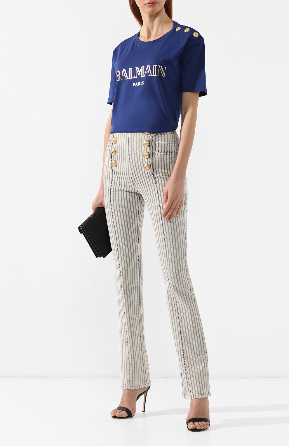 Хлопковая футболка BALMAIN, арт. RF11077/I042, фото 2