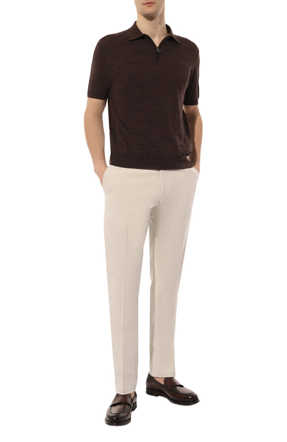 Поло из шелка и хлопка STEFANO RICCI, арт. K818047P31/F23175, фото 2