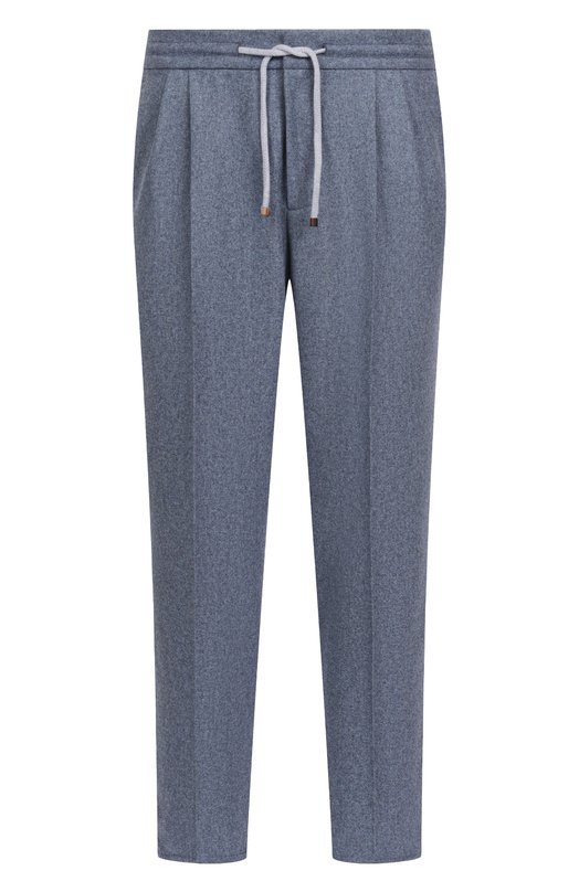 Шерстяные брюки Brunello Cucinelli M038PE1710 Голубой M038PE1710
