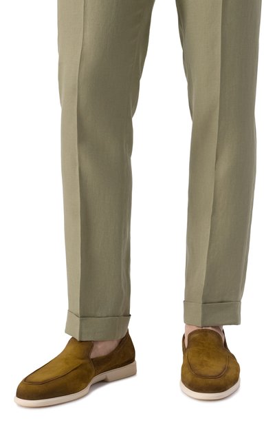 Замшевые лоферы malibu SANTONI, арт. MGAG18829TICSEAA, фото 3