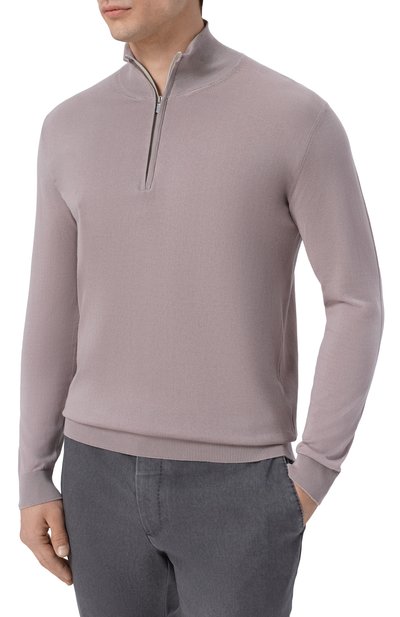 Хлопковый джемпер ANDREA CAMPAGNA бежевого цвета по цене 41600 руб., арт. M5426-8062, фото 3 Хлопковый джемпер ANDREA CAMPAGNA, арт. M5426-8062, фото 3