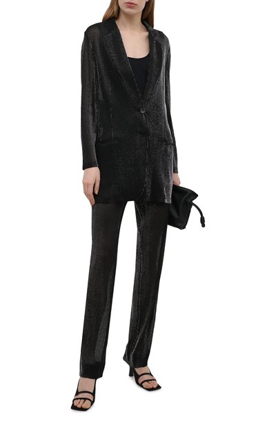 Жакет из вискозы EMPORIO ARMANI черного цвета по цене 78900 руб., арт. ANG2BT/A2154, фото 2 Жакет из вискозы EMPORIO ARMANI, арт. ANG2BT/A2154, фото 2