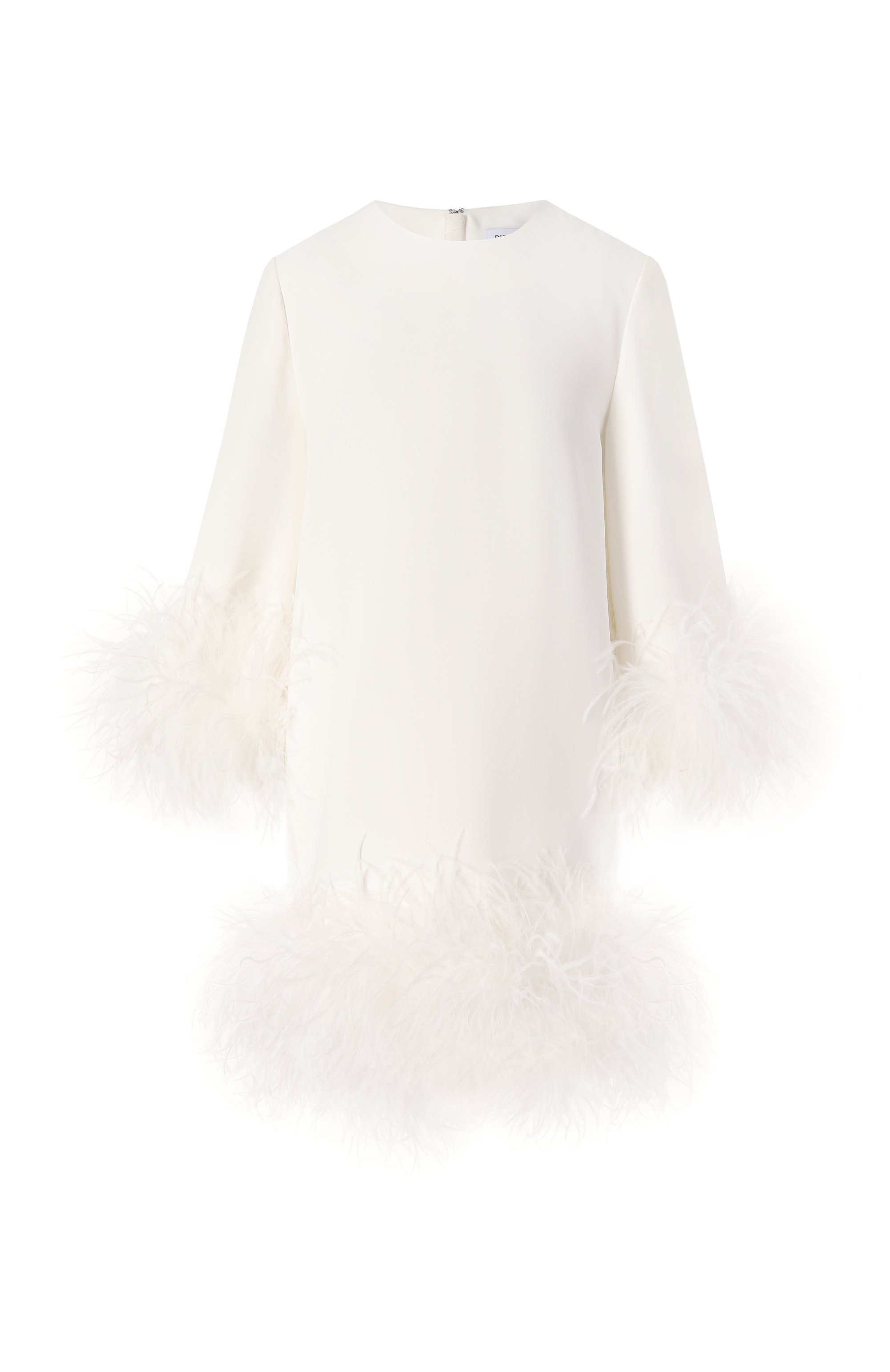 Платье с отделкой перьями страуса DICE KAYEK, арт. SS25R246, фото 1