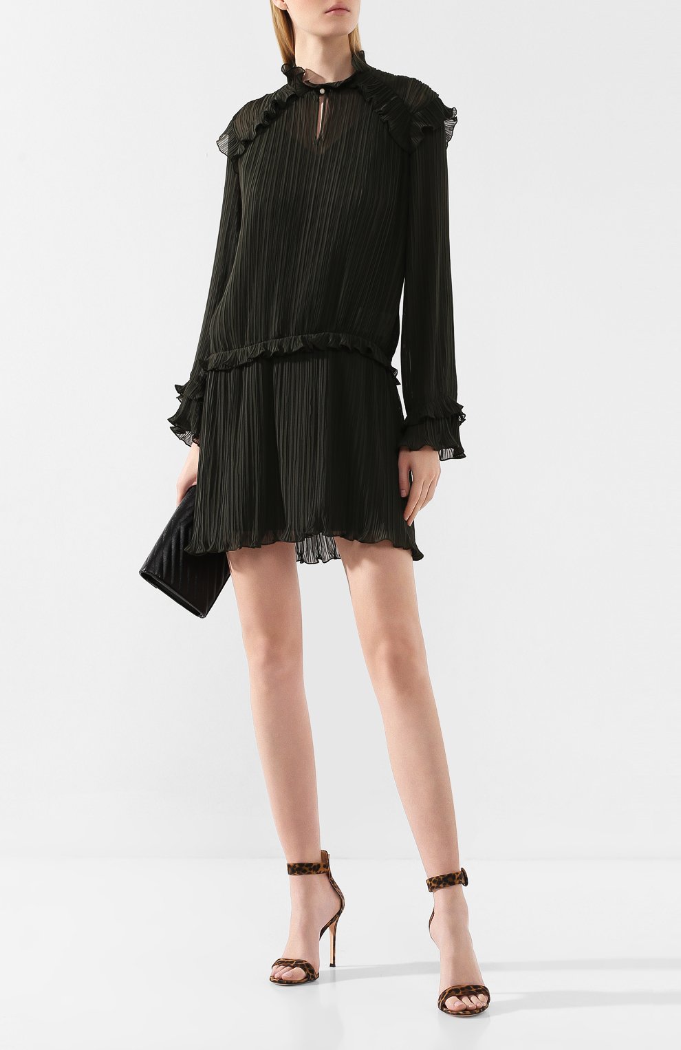 Платье KENZO хаки цвета по цене 45700 руб., арт. F962R01445AS, фото 2 Платье KENZO, арт. F962R01445AS, фото 2