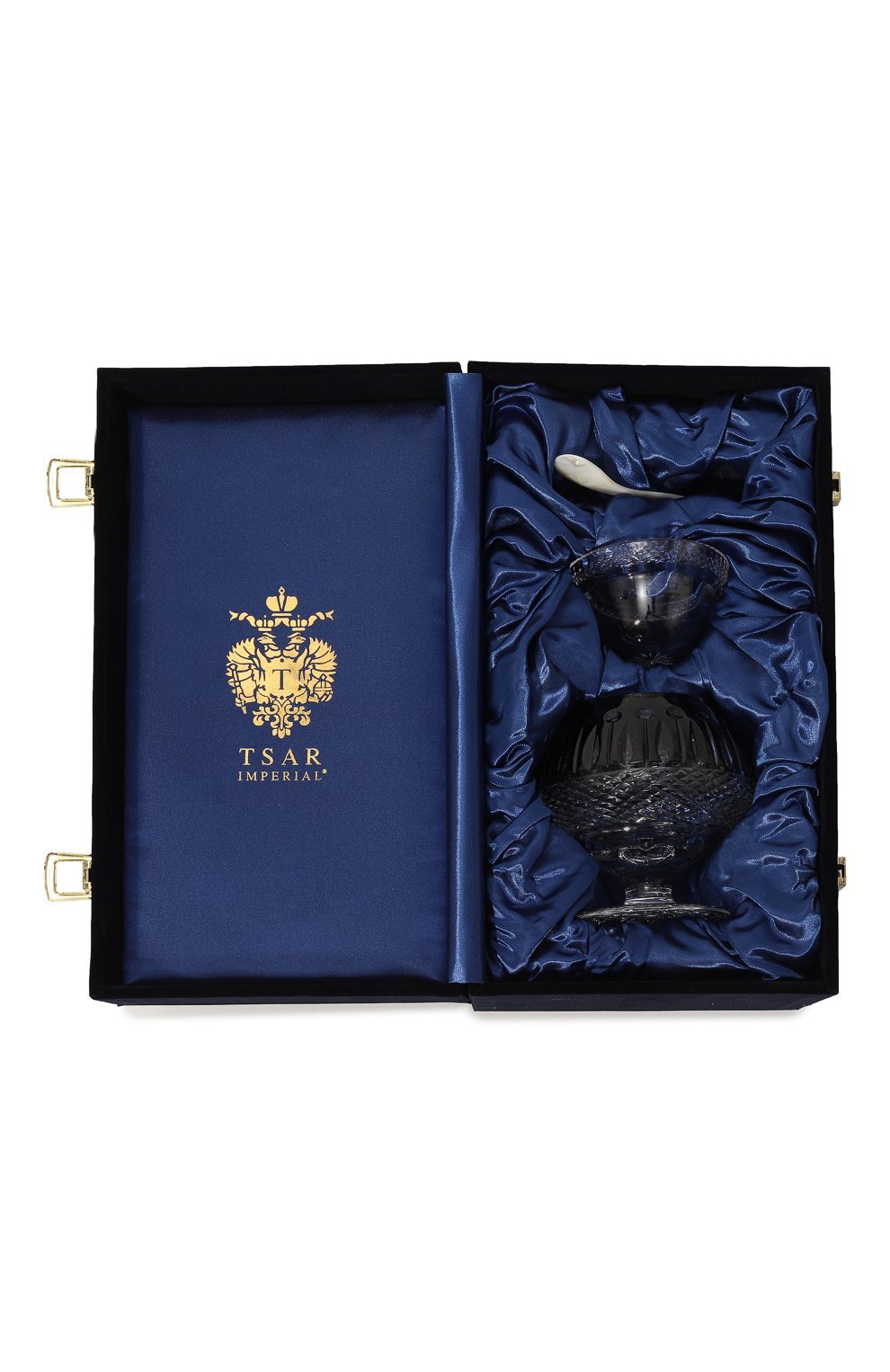 Икорница с ложкой xenia TSAR черного цвета по цене 142000 руб., арт. 40371BK, фото 4 Икорница с ложкой xenia TSAR, арт. 40371BK, фото 4