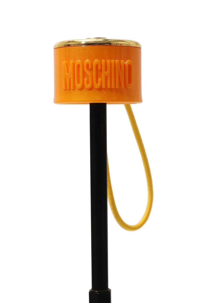 Женский складной зонт MOSCHINO желтого цвета, арт. 8252-SUPERMINIU | Фото 5 (Материал: Металл, Синтетический материал, Текстиль; Нос: Не проставлено)