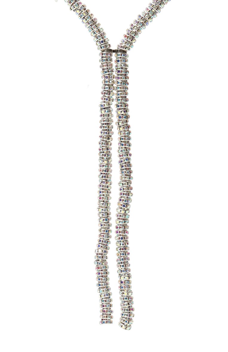 Женское колье PEARL OCTOPUSS.Y серебряного цвета, арт. SERPENT | Фото 4 (Нос: Не проставлено; Региональные ограничения белый список (Axapta Mercury): Не проставлено; Материал: Стекло, Металл)