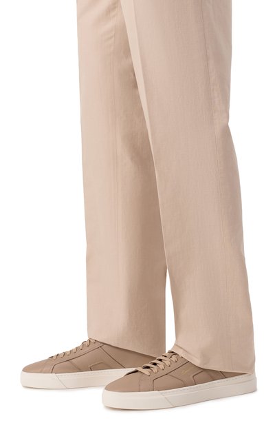 Кожаные кеды gloria SANTONI, арт. MBGG21967PNNKSIW, фото 3