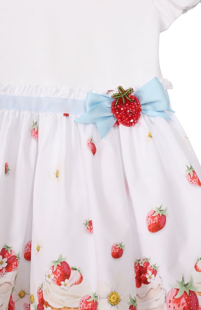 Хлопковое платье MONNALISA, арт. 31G919, фото 3