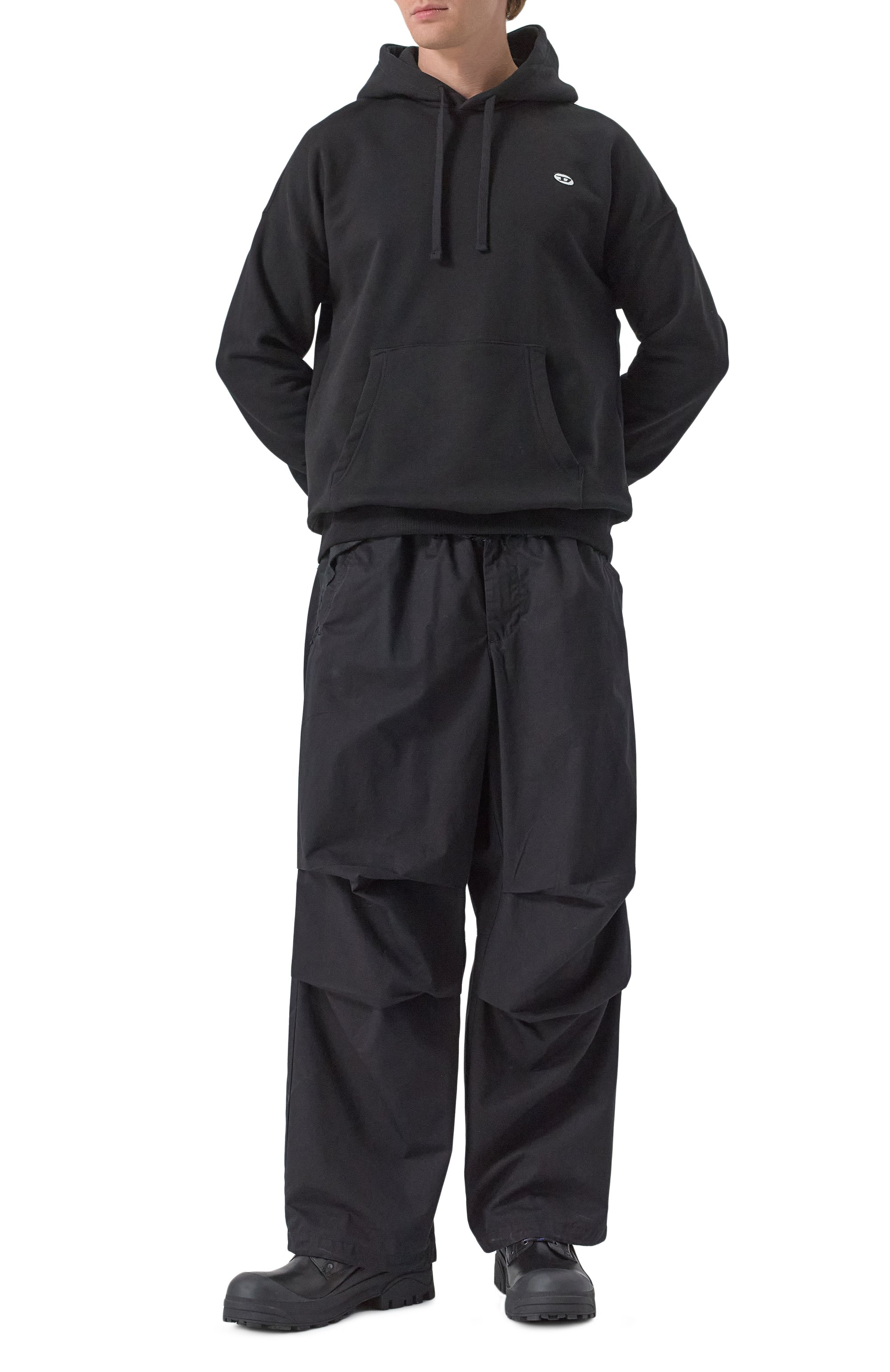 Хлопковое худи DIESEL, арт. A03786/0BKAF, фото 2