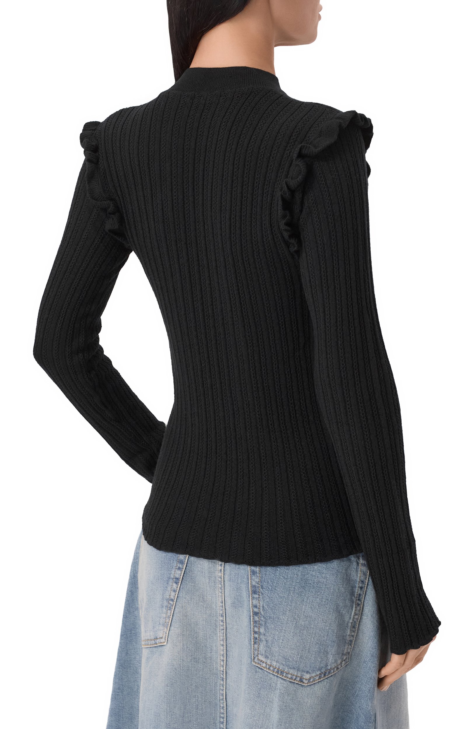 Шерстяной пуловер ANN DEMEULEMEESTER, арт. B0014322/KN045, фото 4