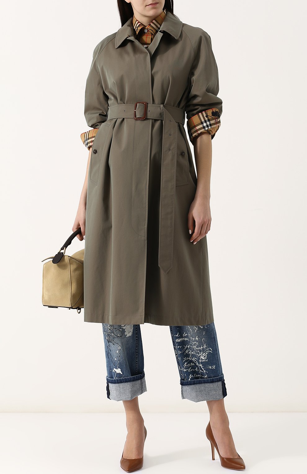 Хлопковый тренч brighton BURBERRY, арт. 4073801, фото 2