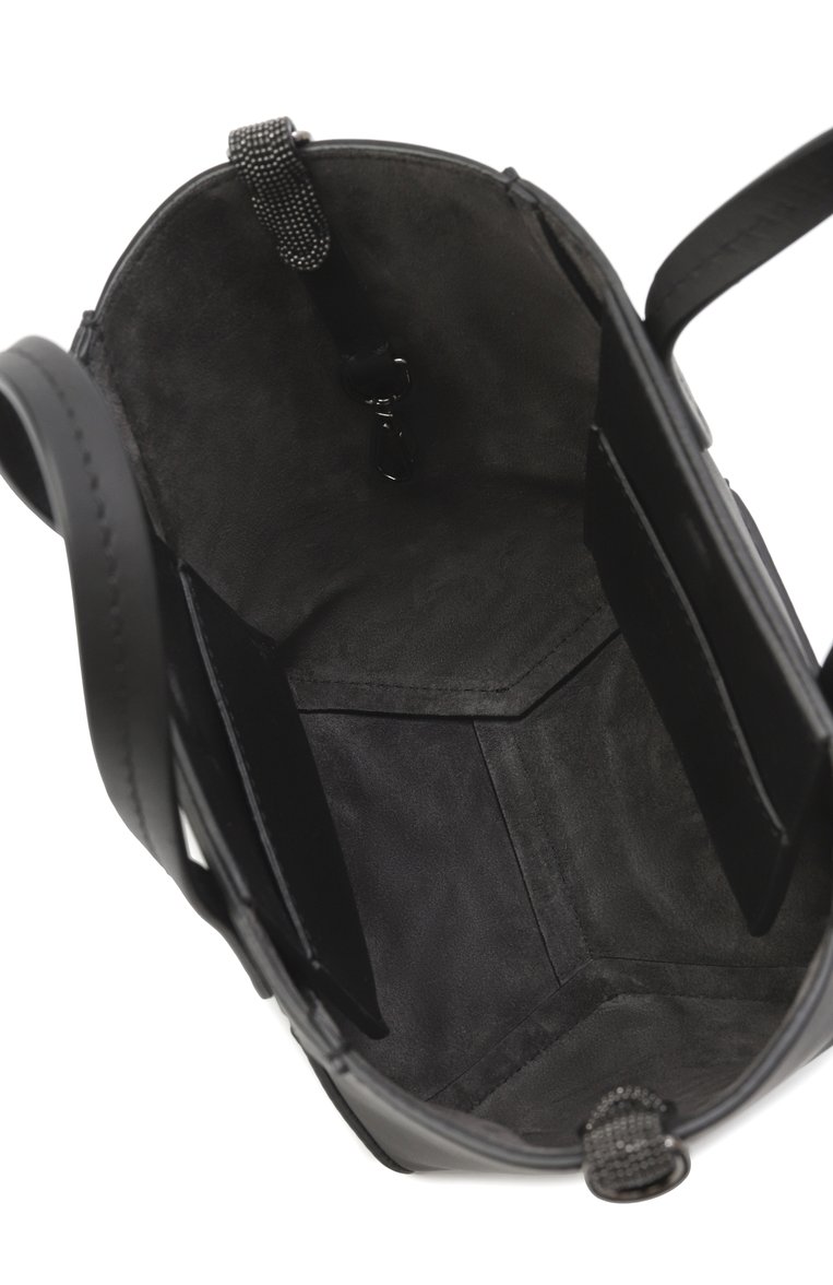 Женская сумка bc duo mini BRUNELLO CUCINELLI черного цвета, арт. MBHED2675 | Фото 5 (Размер: mini; Ремень/цепочка: На ремешке; Материал: Натуральная кожа; Автоматизация состава: Проставлено; Автоматизация ТО: Проставлено)