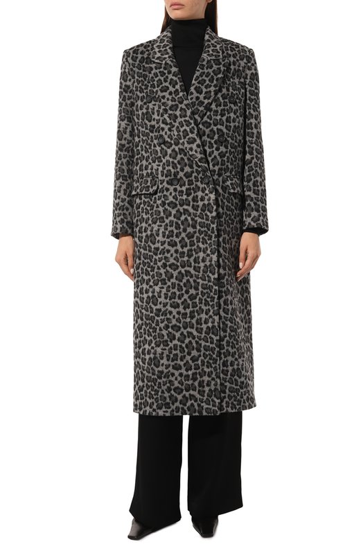 Шерстяное пальто Seven Lab SCP.13.226.120 Леопардовый  SCP.13.226.120 Фото 3