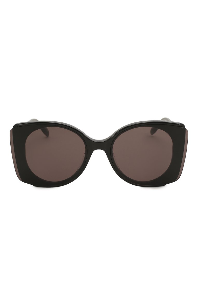 Женские солнцезащитные очки ALEXANDER MCQUEEN черного цвета, арт. AM0250S-001 | Фото 3 (Тип очков: С/з; Региональные ограничения белый список (Axapta Mercury): Не проставлено; Материал: Пластик; Нос: Не проставлено; Оптика Гендер: оптика-женское; Очки форма: Бабочка)