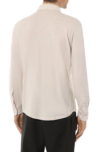 Хлопковая рубашка BRUNELLO CUCINELLI, арт. M29804405, фото 4