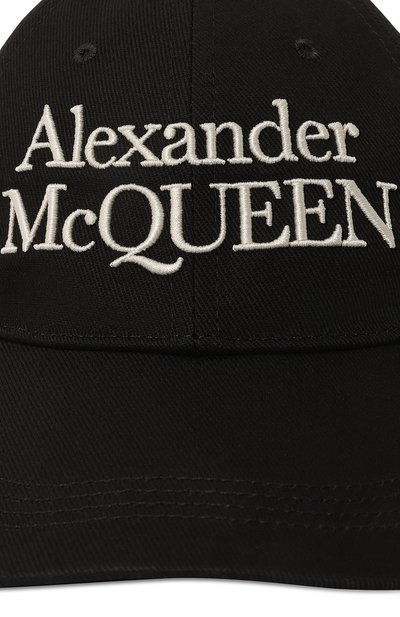 Хлопковая бейсболка ALEXANDER MCQUEEN, арт. 688658/4105Q, фото 4