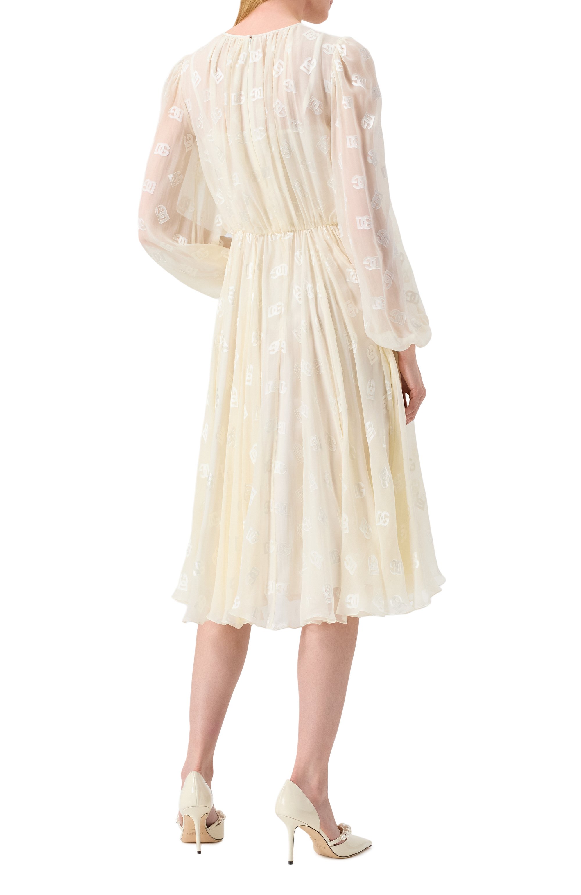 Платье из вискозы и шелка DOLCE & GABBANA, арт. F6ARPT/FJTBR, фото 4