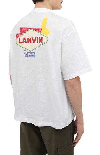 Хлопковая футболка LANVIN, арт. RM-TS0009-J197-P22, фото 4