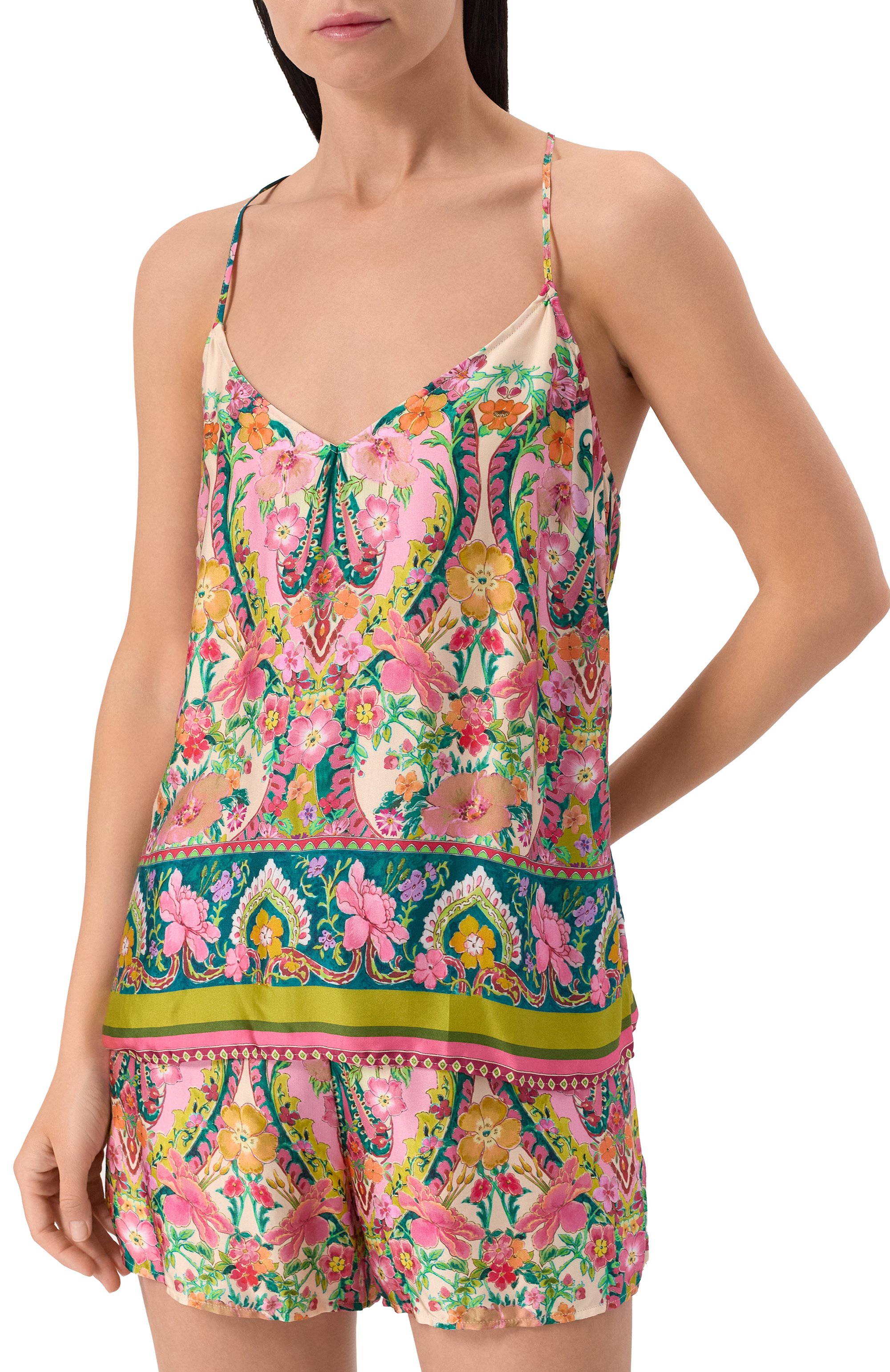 Топ из вискозы LISE CHARMEL розового цвета по цене 22720 руб., арт. ALJ4239, фото 3 Топ из вискозы LISE CHARMEL, арт. ALJ4239, фото 3