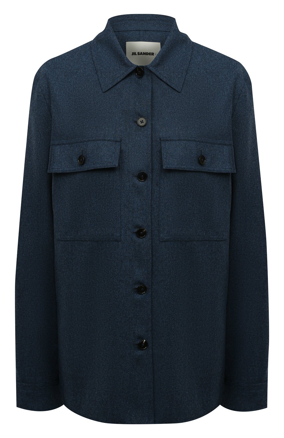 Шерстяная рубашка JIL SANDER темно-синего цвета по цене 107500 руб., арт. J40DL0001-J40008, фото 1 Шерстяная рубашка JIL SANDER, арт. J40DL0001-J40008, фото 1