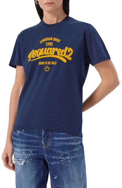 Хлопковая футболка DSQUARED2, арт. S75GD0488/D20035, фото 3