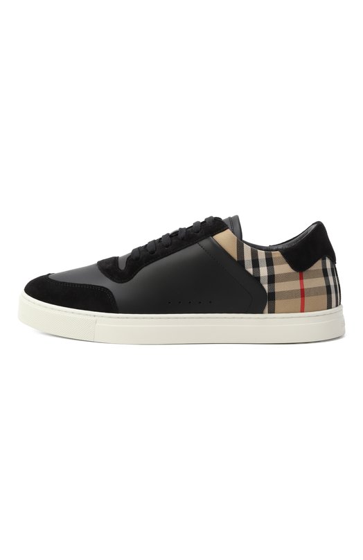 Комбинированные кеды Burberry 8070818 Чёрный  8070818 Фото 4